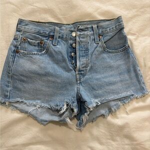 Levi's Women's Blue Denim Shorts